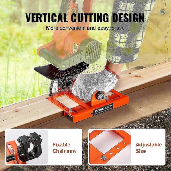 Chainsaw Mill, Vertical Lumber Cutting Guide with 2\"-6\" Cutting Width for Builders and Woodworkers