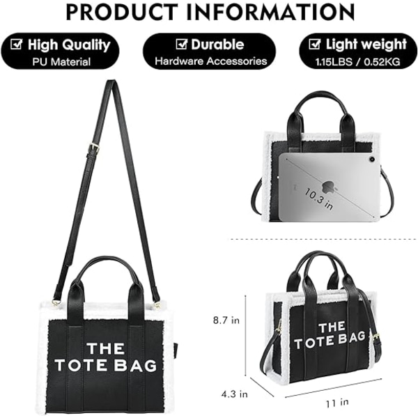 Damväskor - Personliga läderväskor Mini Top-Handle Crossbody Tote Bag Handväska för resor Arbete