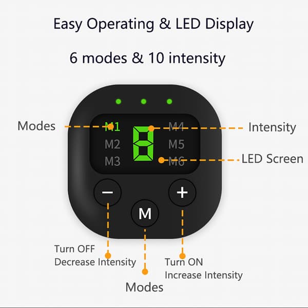 EMS-vatsalihastreenari LCD-näytöllä
