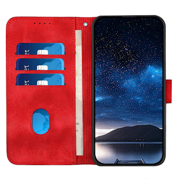Grid Butterfly Etui til vivo Y52 5G Red