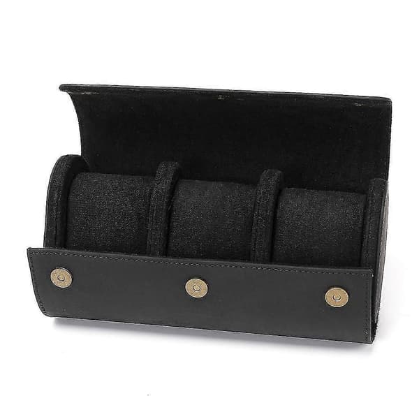 Klockförvaring Organizer Display Herrpresent Klocklåda Organizer Klockrullelåda Black 3