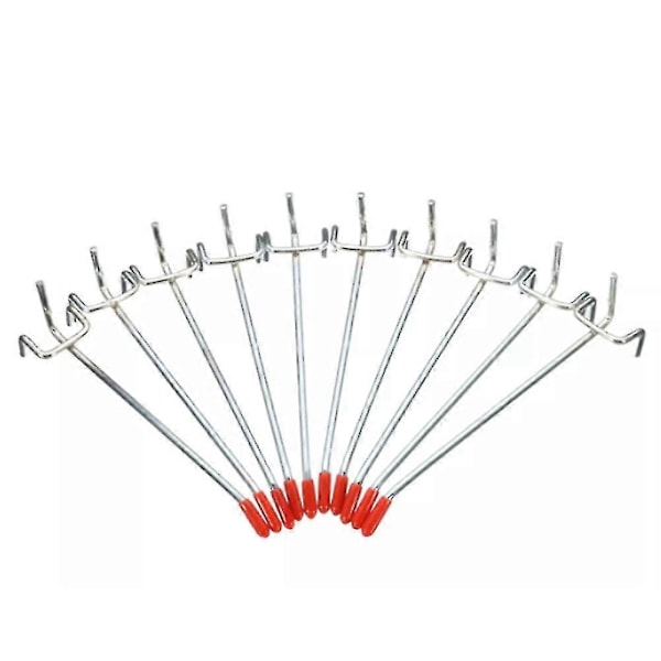 40 st. Enkla Pegbräda Krokar 150mm Bräda Lamell Butik Peg Passar 25mm