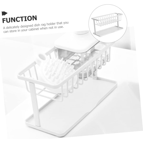 Svampdiskställ Avloppshylla Diskställ Diskställ Svampställ Badrum Diskställ Diskborsthållare Köksdiskhandduk