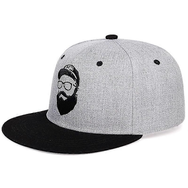 Herre Flatbremmet Baseballcaps med Bart