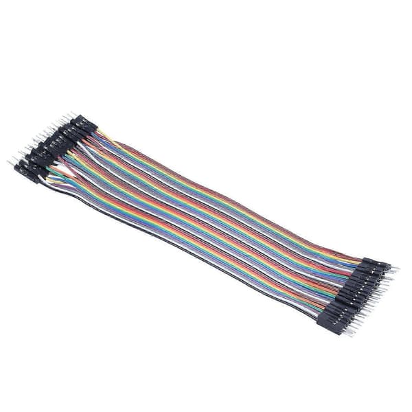 40 stk. 20 cm 2,54 mm han til han Breadboard jumperkabel