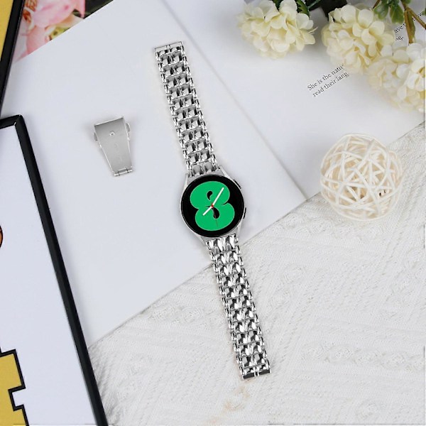 Type B Universal metalurrem til Samsung Galaxy Watch 5/Watch FE 40mm/Watch4, 20 mm håndledsrem Style D
