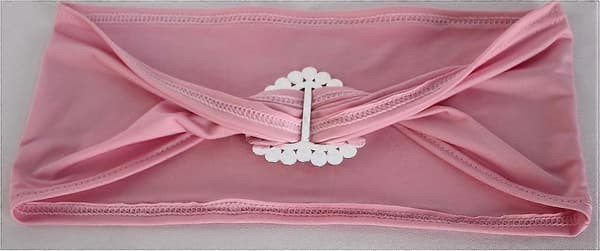 Stolryggstropp 50 stk Elastisk Hjerteglider Spandex Stolbelte Sløyfebelte Feststolbånd (Rosa)