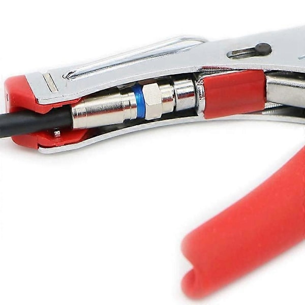 Kompression RG6 F-konnektor koaksial koaksialadapterkonnektor til satellit- og kabel-tv (50-pak)