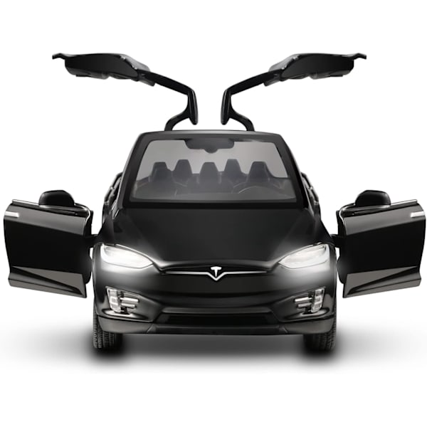Legetøjsbiler Model X 1:32 Tilbage Træk Køretøjer Diecast Bilmodel Biler Legetøj til Drenge og Piger 3 til 12 År Gammel Sort