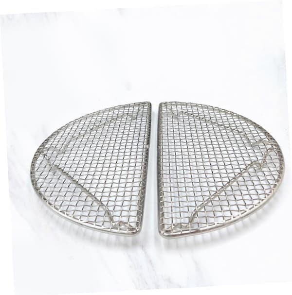 BBQ Grillmatte med avtakbart nett i rustfritt stål for jevn matlaging, camping og hjemmebruk