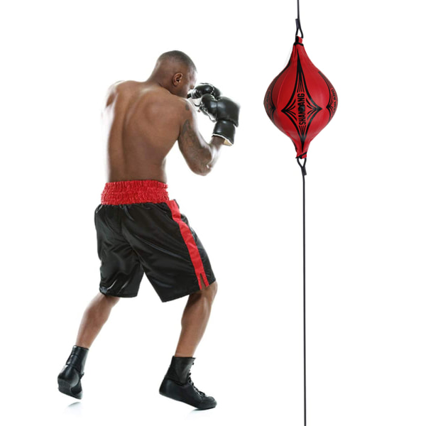 Boxningsboll Speed ​​Bag Speed ​​Träningsboll Dubbla väskor för stansning MMA Träning Träning Träning Agility Träning-Gul