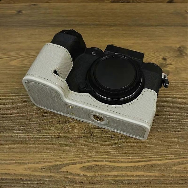 Tyyppi D Fujifilm X-S20 -kameralle PU-nahkainen pohjakotelo Akun avausaukko Puolikas runkosuoja Style B