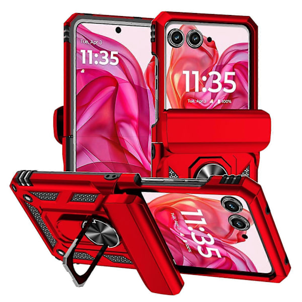 Liukuva Camshield -kotelo Motorola razr 50:lle Red