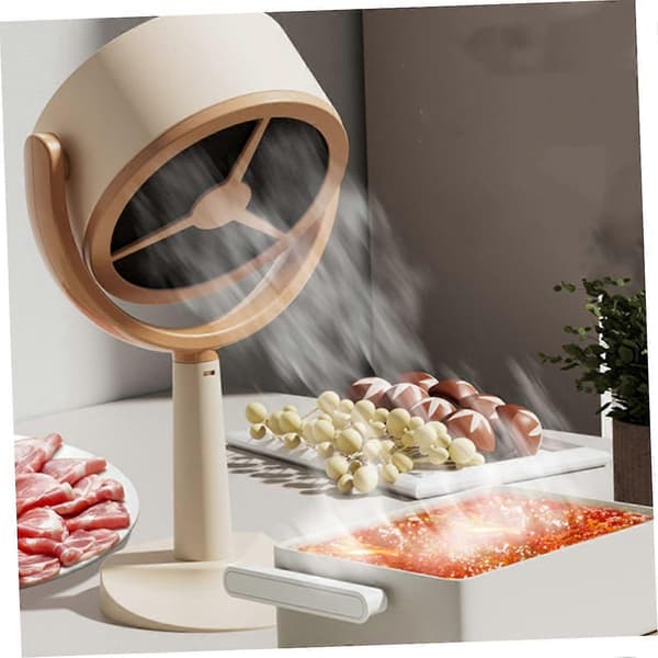 Mini emhætte USB-drevet bordplade køkkenudsugningsventilator til hot pot BBQ røgfjernelse