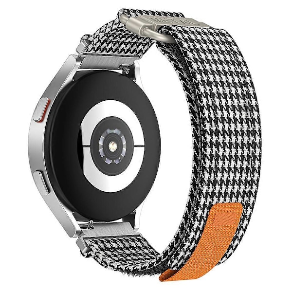 For Samsung Galaxy Watch5/Watch 5 Pro/Watch 4/Watch 4 Classic Canvas Klokkereim 20mm Loop Stropp Style C