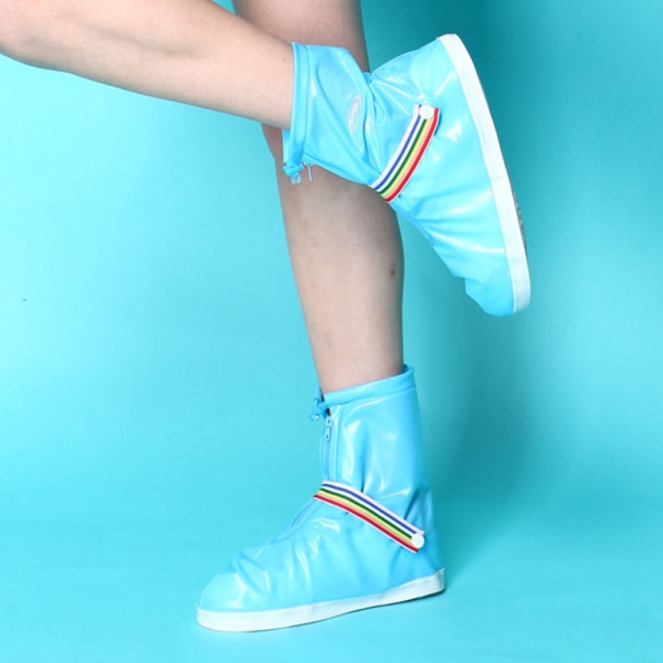 Regnskoöverdrag Vattentäta skor 1 par Slip Cycling Overshoes,Blue,M