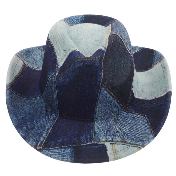 Western Patchwork Hatt för Fest: Platt Topp Polyester Tillbehör för Halloween Utomhusaktiviteter med Andningsbart Material 1 st