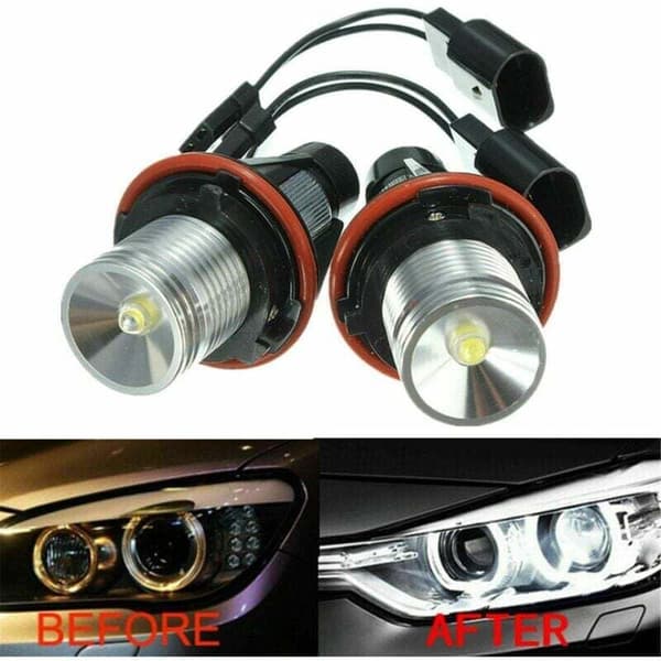 1 pari 8000K valkoisia LED Angel Eye Marker Halo -lamppuja E39 E53 E60 E63 E64 E66 E87 5 6 7 X3 X5