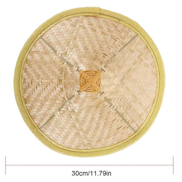 2 st bambu ninja hatt för scenframträdande khaki dekoration