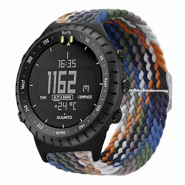 Elastiskt armband i nylon för Suunto Core-klocka, 22 mm, mjukt och flätad Style M
