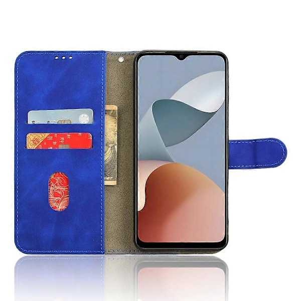 Magnetiskt Flip Läderfodral med Hudkänsla Blue For ZTE Blade A34