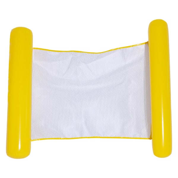 Uppblåsbar pool float, pool float lounger, pool flytande stol, mångsidig pool hängmatta - gul