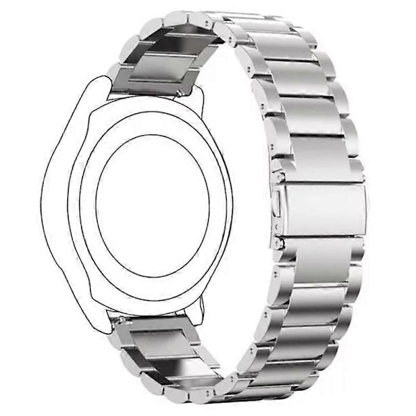 Type B For Garmin Lily 2 14mm Klokkereim 3-Perler Rustfritt Stål Armbånd med Foldespenne Style D