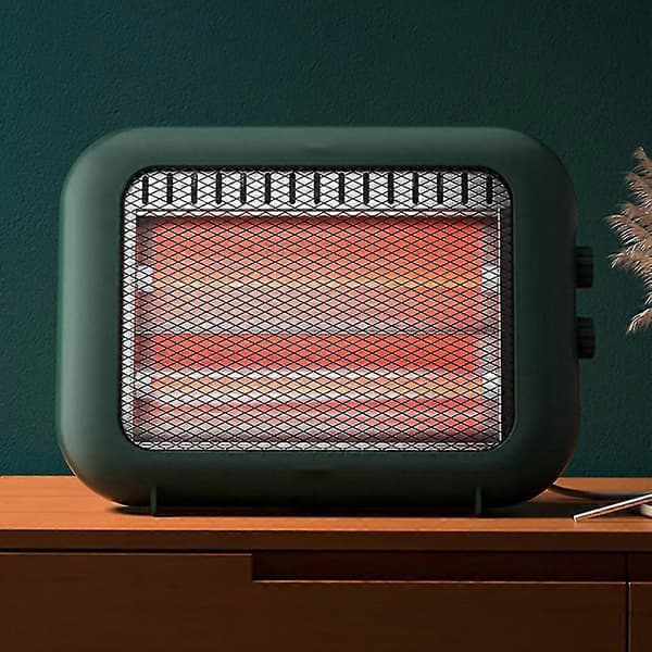 Kannettava lämmitin 2 tehotasolla, energiatehokas kvartsilämmitin