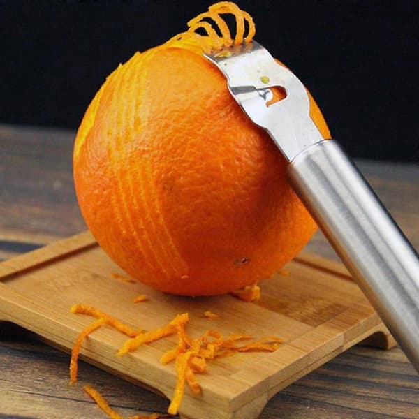 Citron Zester Rivejern i Rustfrit Stål til Lime Appelsin Frugtskrælning Nem Rengøring Ophængsdesign