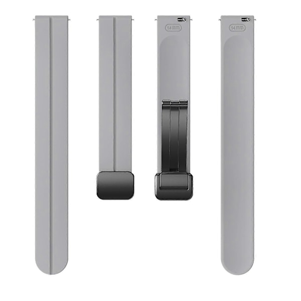 Typ T Silikonarmband för Garmin Lily 2 med Magnetisk Vikbar Spänne Style U