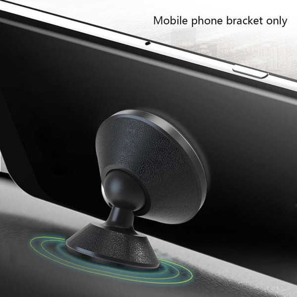 Magnetisk bilfäste för telefon, 360 graders justerbar magnet för mobiltelefonfäste Kompatibel för instrumentbräda med alla smartphones och surfplattor en färg