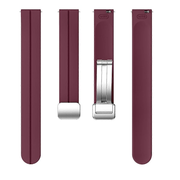 Typ T Silikonarmband för Garmin Lily 2 med Magnetisk Vikbar Spänne Style G