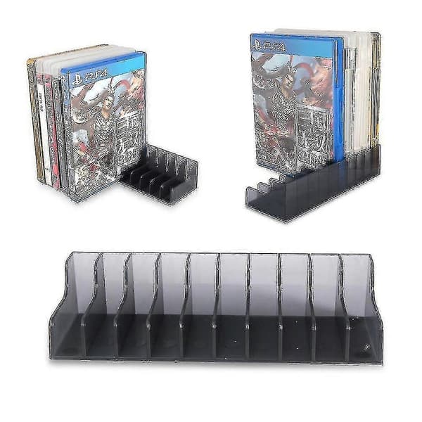 2-pak til Playstation4 PS4 PS5 Spil CD Diske Opbevaring Display Stativ Beslag Holder Tilbehør-ZZY