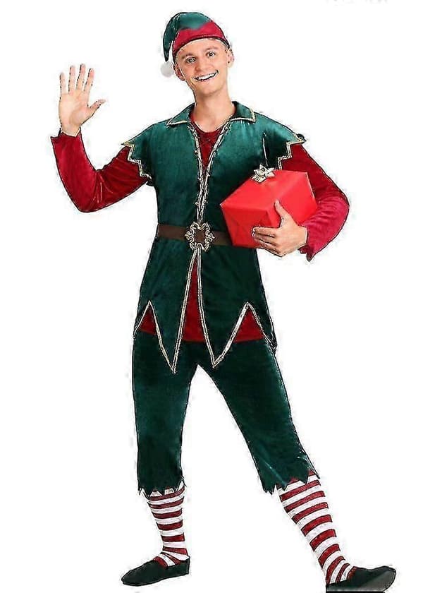 Voksen Julealf Kostume til mænd og kvinder Men M