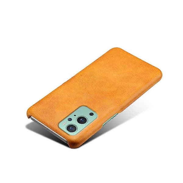 KSQ PU Leather Coated PC Phone Case for OnePlus 9 Pro (Orange)