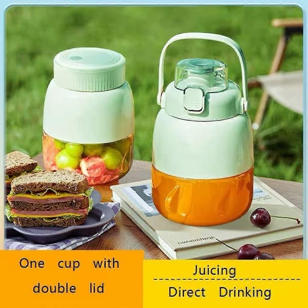 Bärbar mixer och BPA elektrisk citruspress 500 ml, USB-uppladdningsbar, stor kapacitet, resevänlig
