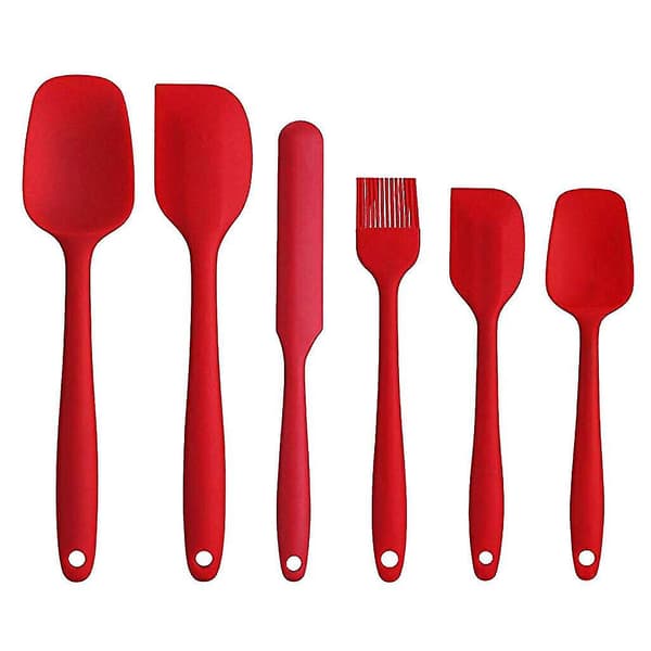 Spatelset Silikon Nonstick Skrapa Kök Bakning Matlagning 6 Delar Present