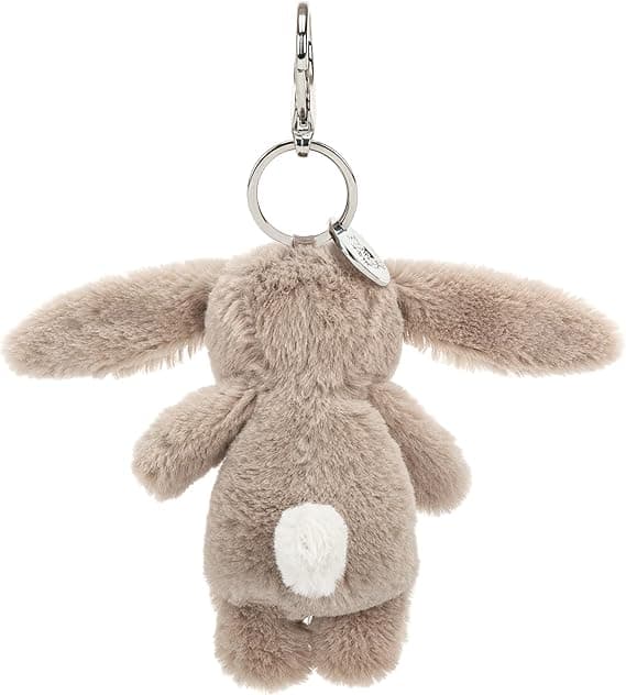 Jellycat Bashful Beige Bunny Bag Charm, 9 cm - Bunny & Rabbit Plush Keychain - Great Gift Idea