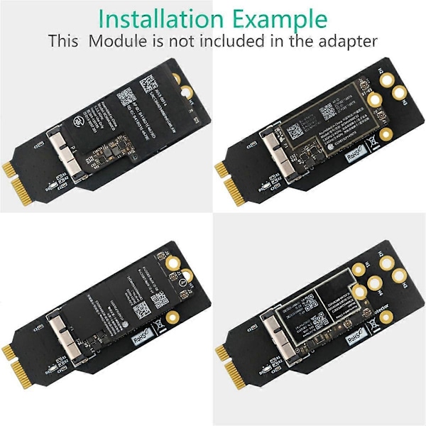 12+6-nastainen Wifi Bluetooth -moduulin suojasovitin malleille BCM94360CD BCM94331CD BCM94360CS BCM94360CS2 B