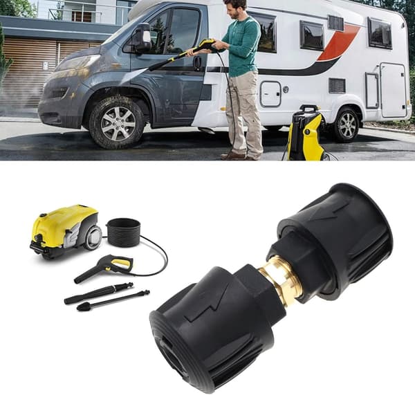 1 Set High Pressure Quick Connect Replacement Compatible with Karcher K2-K7 Quick Connect Hoses Plastic Pressure Washer Hose Adapter.