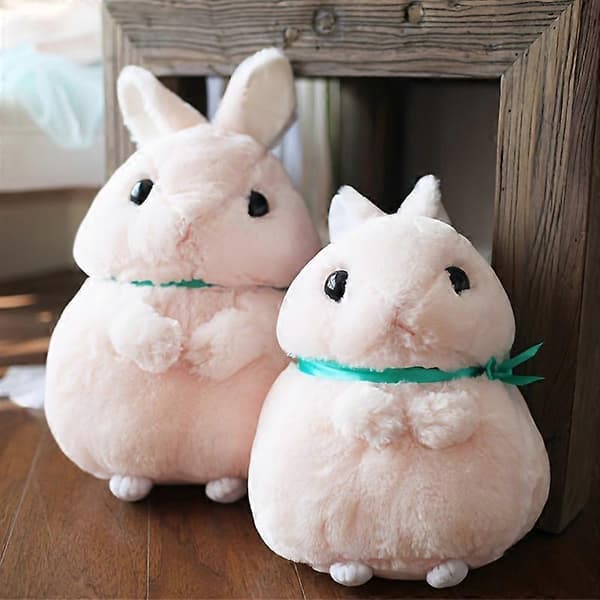 Standing Rabbit Ball Standing Long-eared Rabbit Plush Toy Doll Catching Machine Doll-pink
