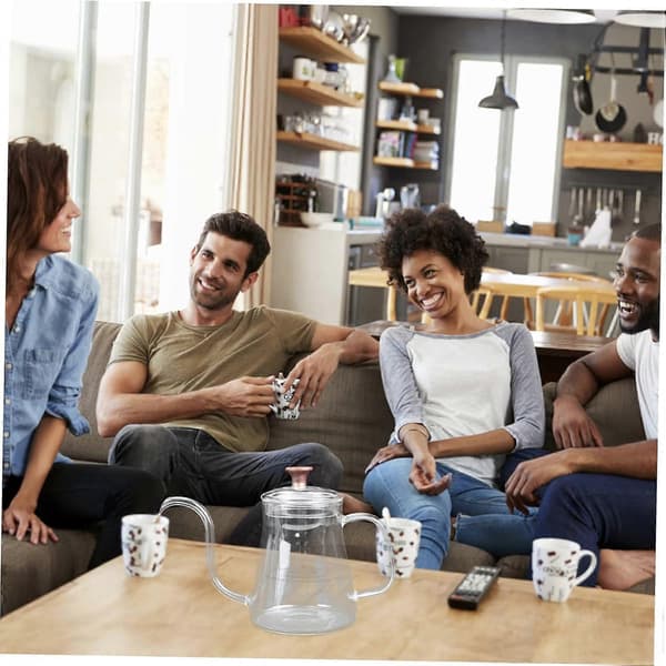 Kaffekande i glas med svansehals til præcis flowkontrol og hjemmebrygning