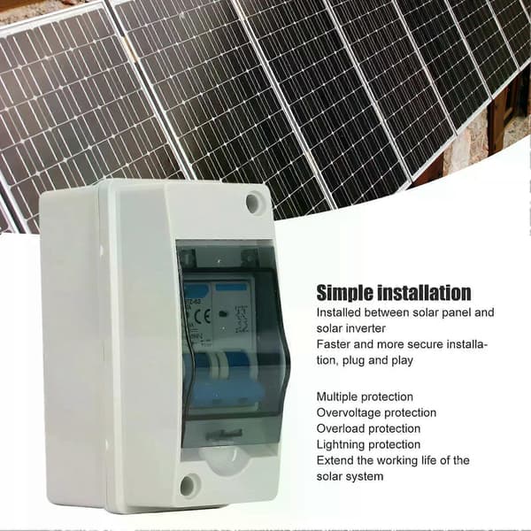 PV DC-afbryder 32A 6KA IP65 Vandtæt DC-isolatorafbryder Solcelleafbryder 1000V