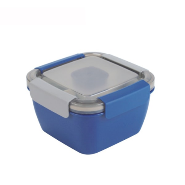 Salladslunchbehållare To Go, Salladsskålar med 3 fack, Sallad Tupperware för salladstoppingar