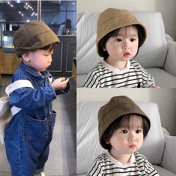 Børne Bucket Hat 2 PAK (khaki, sort Alder: 1-6)