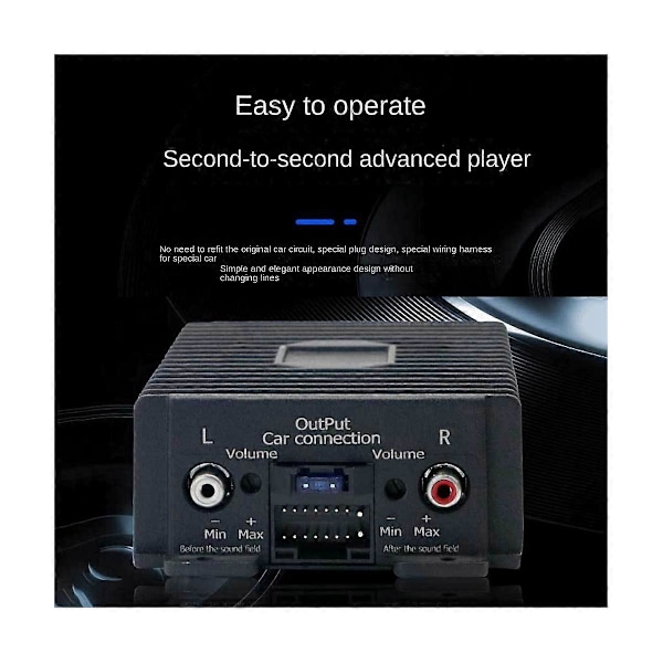 4-kanals 50W bilstereo forstærker Mini digital lydforstærker med fremragende varmeafledning til bil