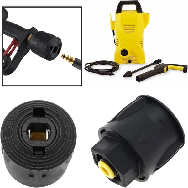1 Set High Pressure Quick Connect Replacement Compatible with Karcher K2-K7 Quick Connect Hoses Plastic Pressure Washer Hose Adapter.