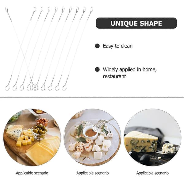 10st Robust Cheese Slicer Wire Stainless Steel Cheese Cutter Wire Replacement Kitchen Accessory
