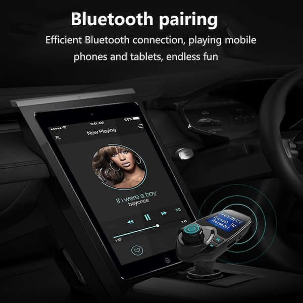 Bluetooth FM-lähetin autoon, langaton Bluetooth-autosovitin