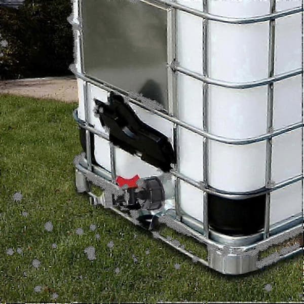 Adapterventil S60x6 for 1000L IBC vanntank med 3/4 tommers kranforbindelse